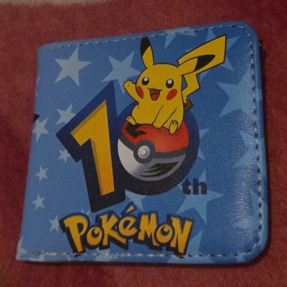 New pokemon Pikachu anime manga leather wallet